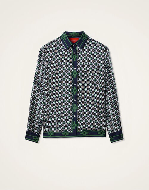 La DoubleJ Boy Shirt La DoubleJ Boy Shirt Mariposa Placée Green SHI0040SIL006MAR07GR02