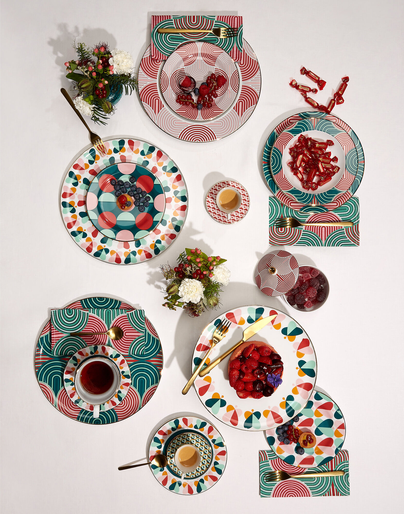 La DoubleJ Serving Platter Farfalle Ring DIS0052CER001FAR0005