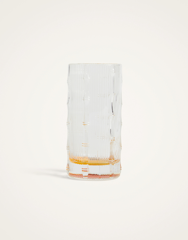 La DoubleJ Bamboo Highball Set Of 2 La DoubleJ Bamboo Highball Set Of 2 Solid Amber GLA0053GLS002SOLIDYE10