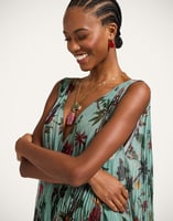 La DoubleJ Twirling Long Dress La DoubleJ Twirling Long Dress Zooflora Light Blue DRE0989TUL002ZOF02BU01