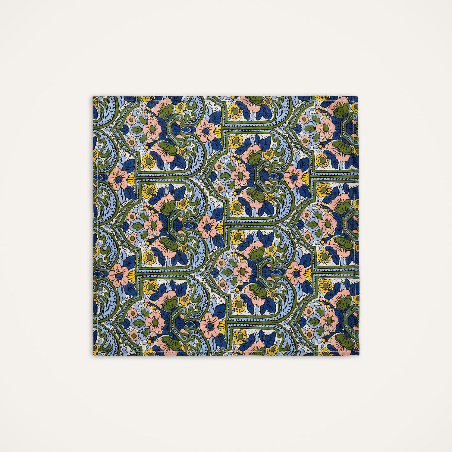 La Doublej Large Napkins Set Of 2 (45x45) In Corte Blue Small
