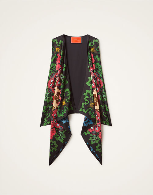 La DoubleJ Scarf Gilet Bounty Placée Red SCA0081SIL006BOU01RE01