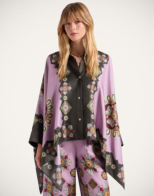 La DoubleJ Foulard Shirt La DoubleJ Foulard Shirt Nucleus Placée Dusty Pink SHI0059SIL001NUC06PI10