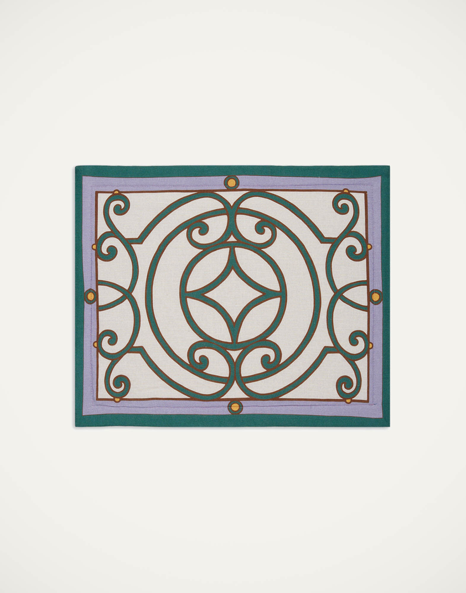 La DoubleJ Placemat Set Of 2 Cortile Ivory TBM0001LIN001CRL0010