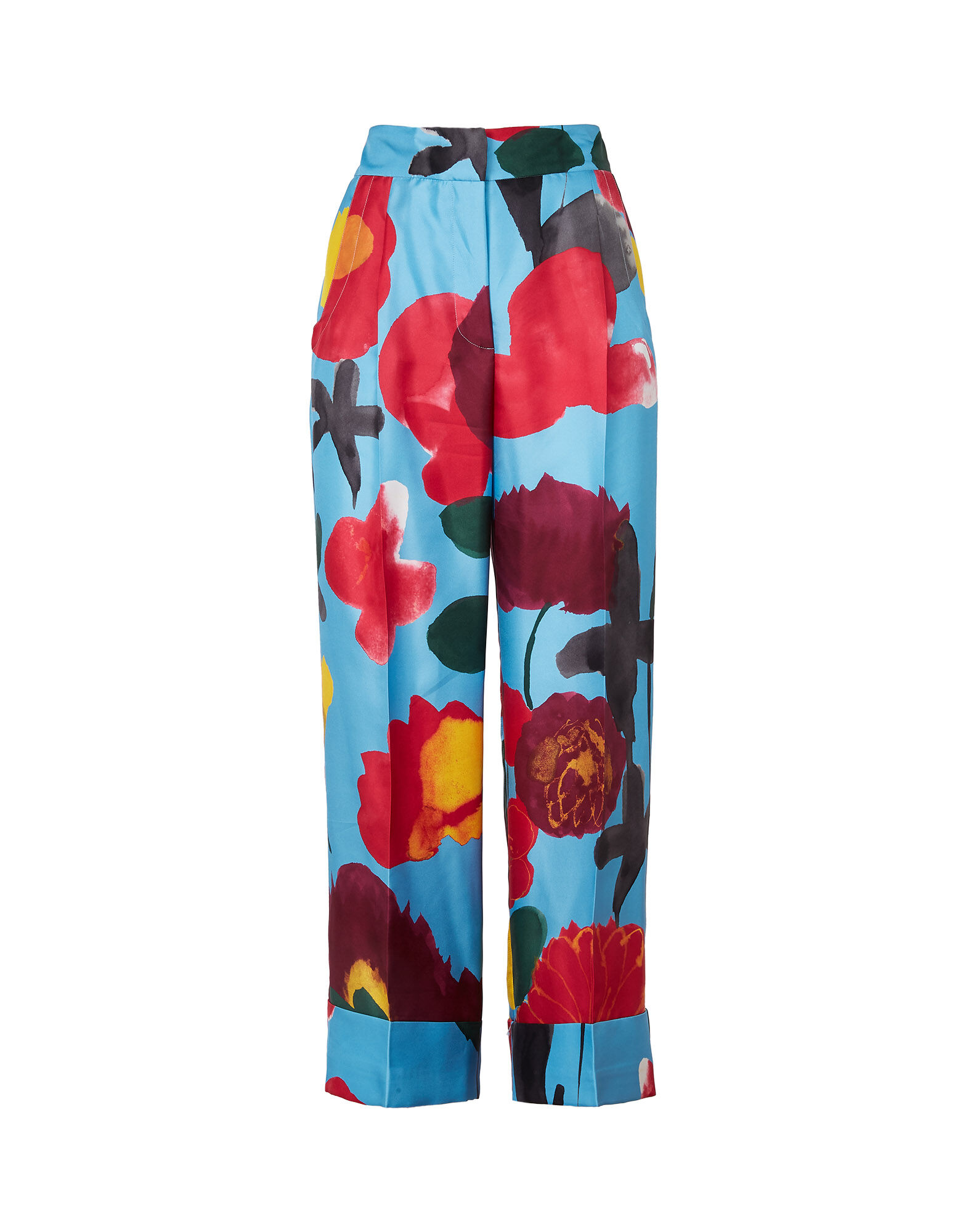 LaDoubleJ Cropped Anna Pants Prom Azzurro TRO0021SIL001PRO0002