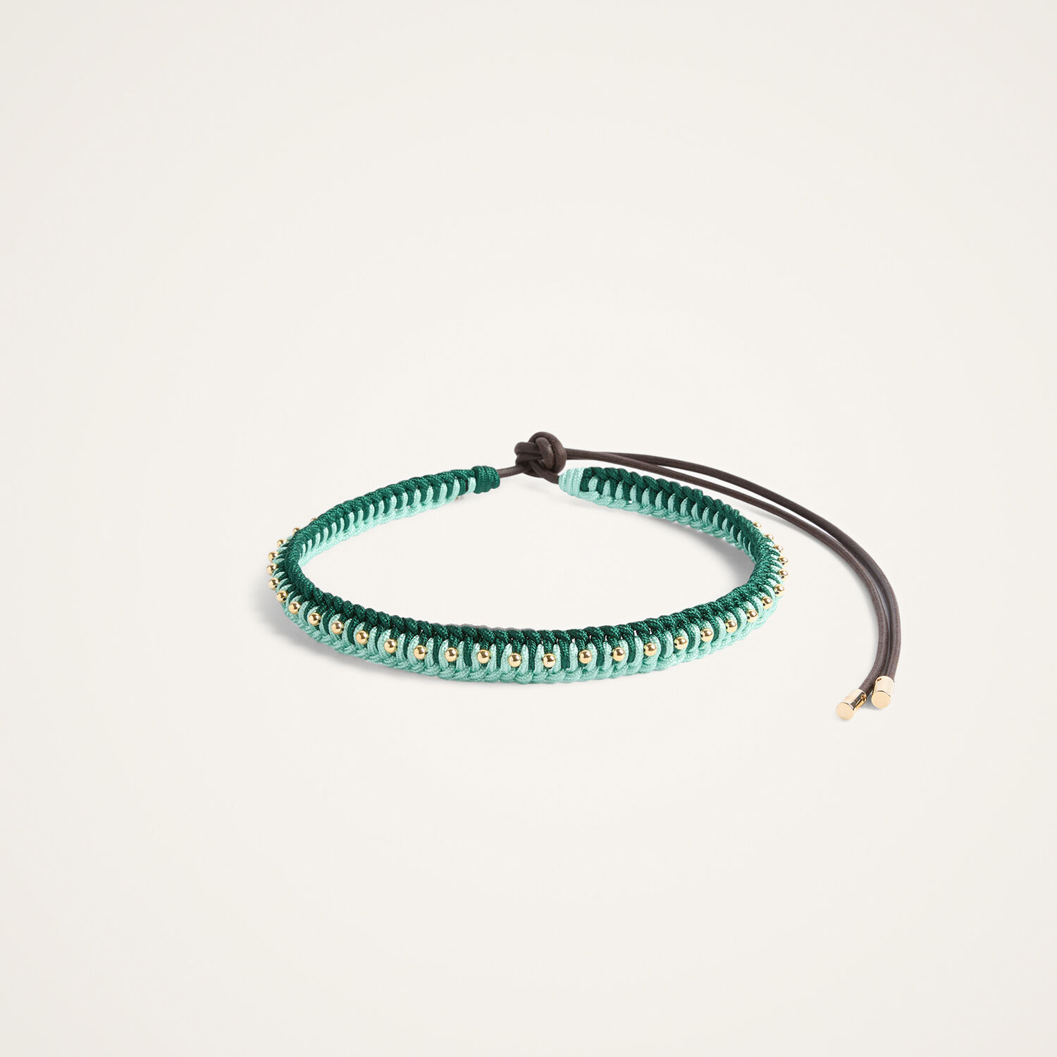  La Doublej Belts Women - Better Together Belt Bicolor Mint & Dark Green One Size 35% Acrylic 30% Acetate 25% Cotton 5% Pmma 5% Brass 