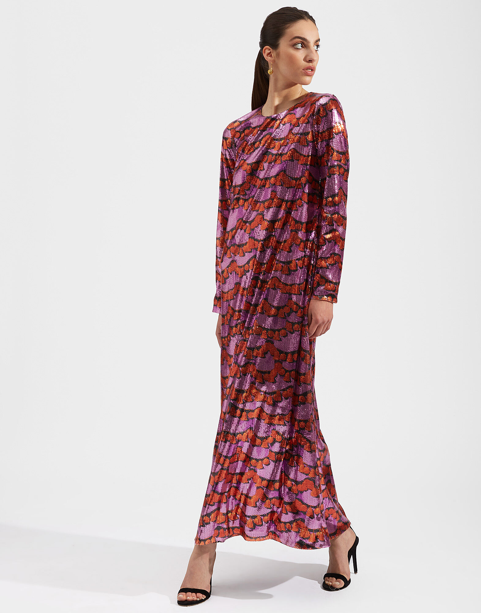 La DoubleJ Swank Swing Dress Liberace Ciclamino DRE0206PAI001LBR0002