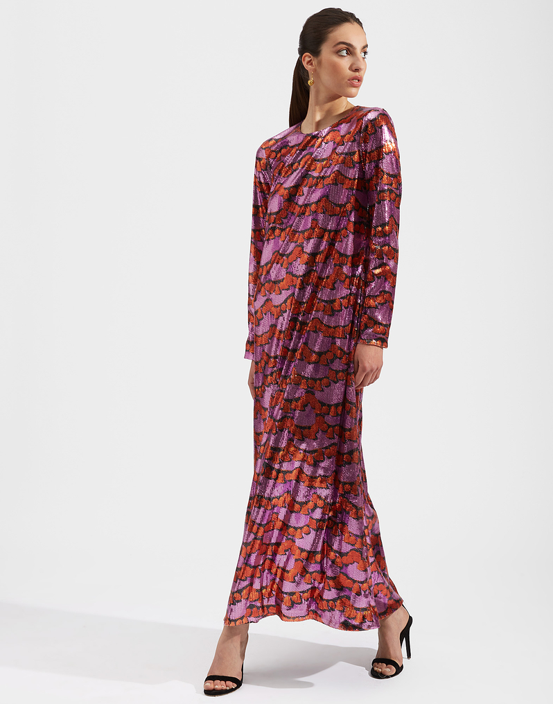 La DoubleJ Swank Swing Dress La DoubleJ Swank Swing Dress Liberace Ciclamino DRE0206PAI001LBR0002