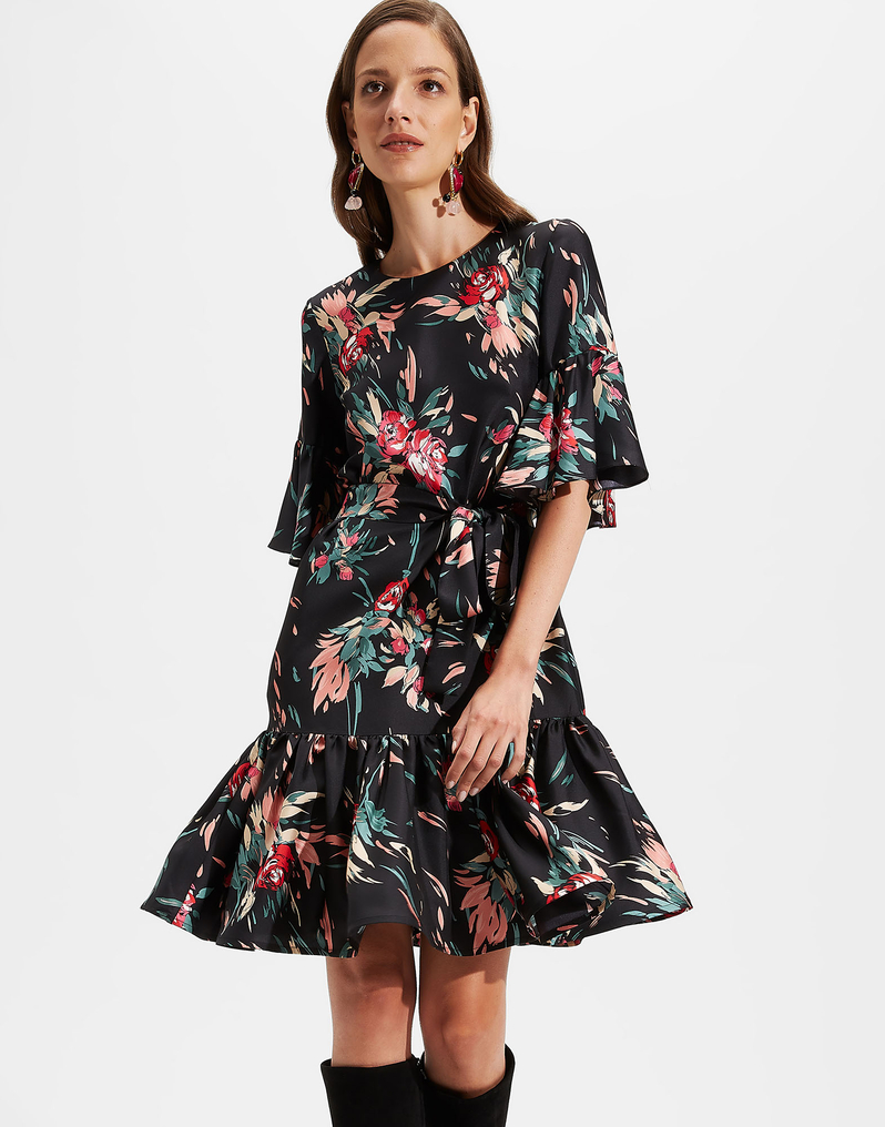 LaDoubleJ Short Curly Swing Dress LaDoubleJ Short Curly Swing Dress Breezy Nero DRE0200SIL001BRZ0002