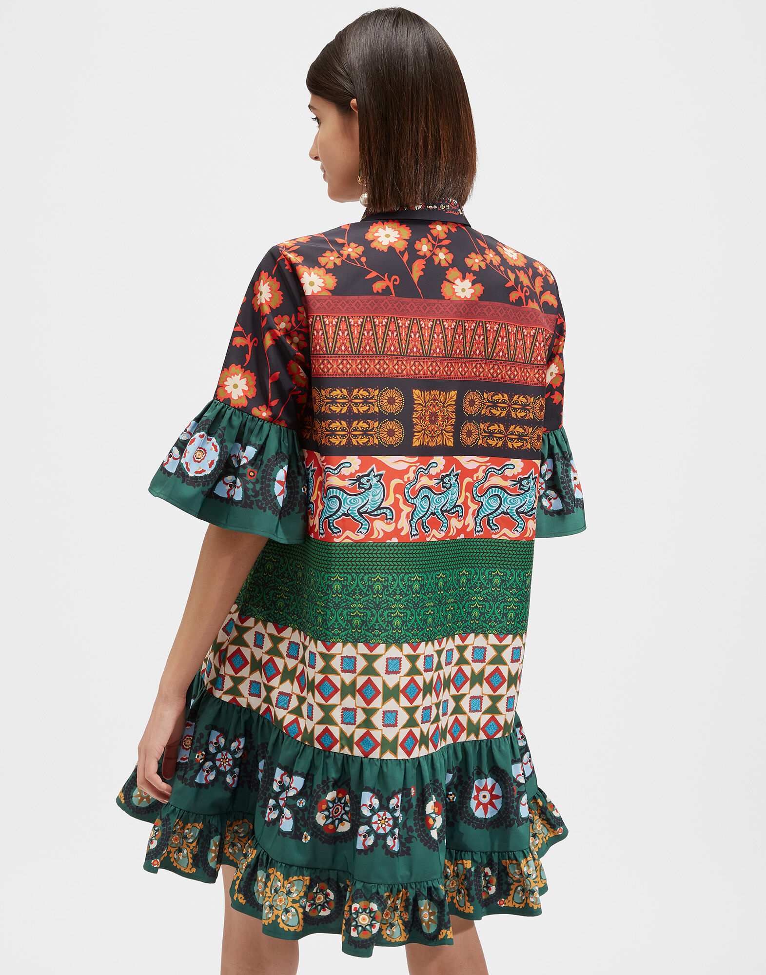 La DoubleJ Choux Dress Patchwork Plac&eacute;e DRE0205FAI002PAT0001