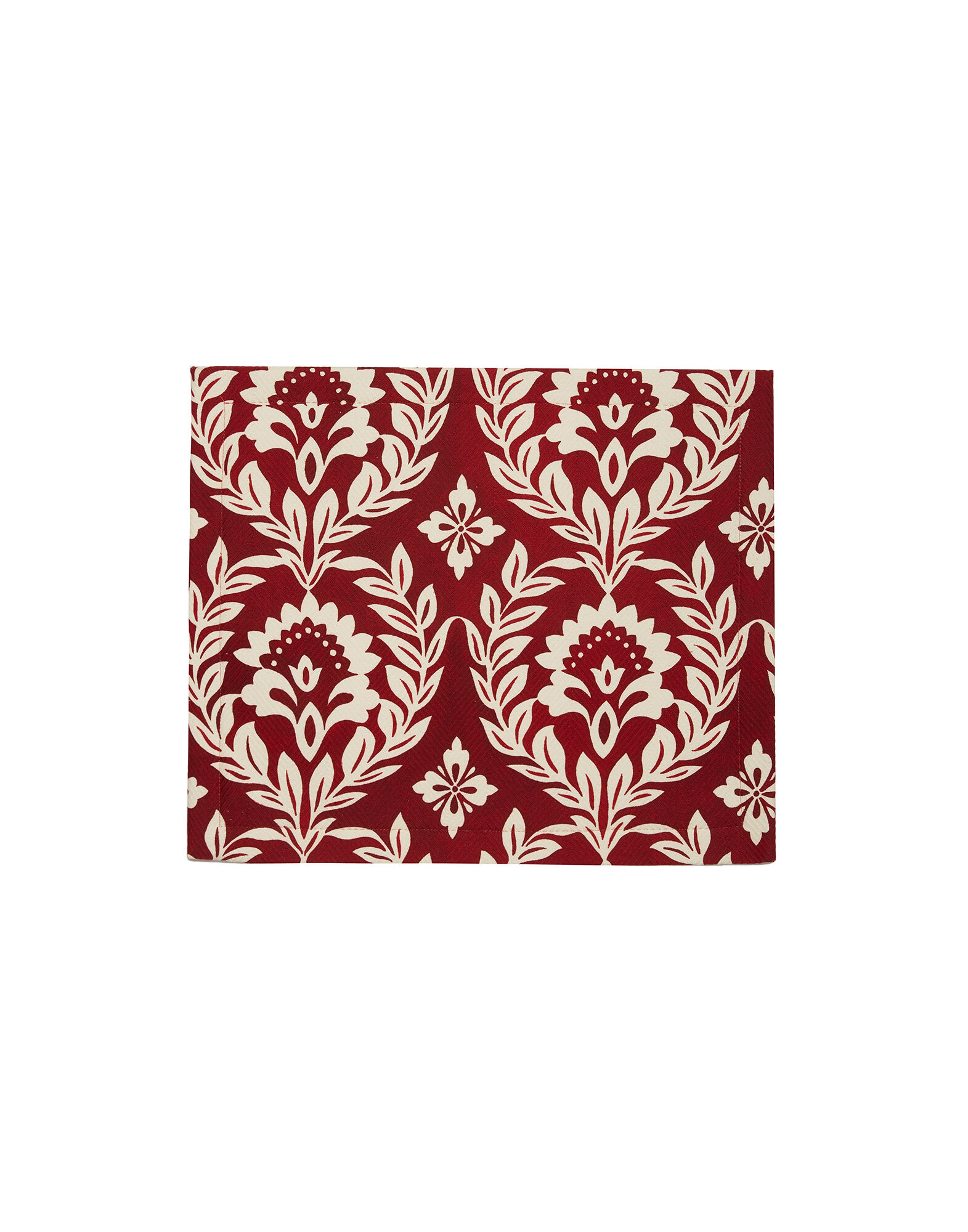 La DoubleJ Herringbone Placemat Set of 2 Garland Bordeaux TBM0001COT040GRL0012