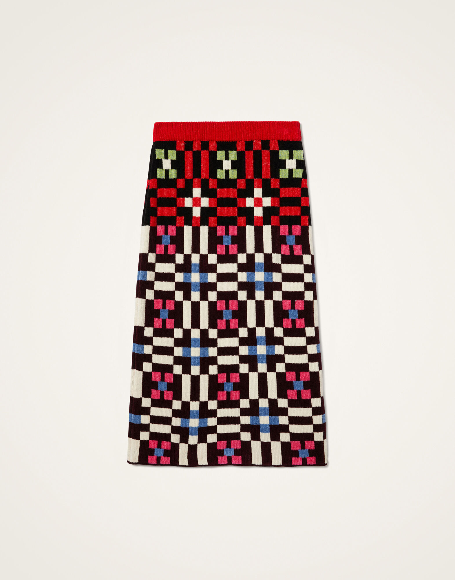 La DoubleJ Byte Skirt Multicolor Pink & Blue SKI0177KNI173VA387RE07