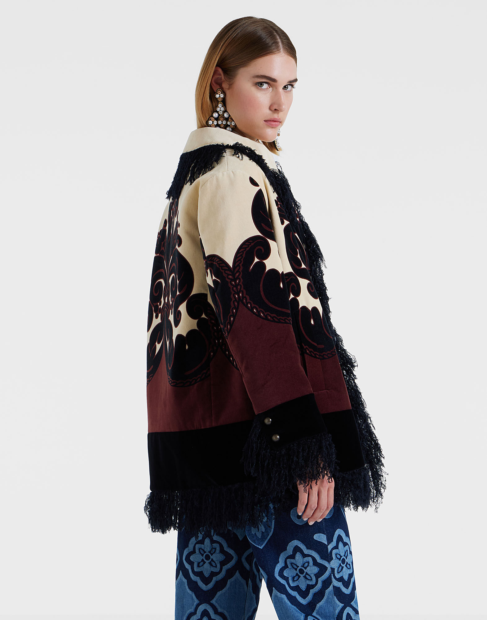 La DoubleJ Bonanza Jacket Corsini Plac&eacute;e Cream JAC0119COT061INI02WH03