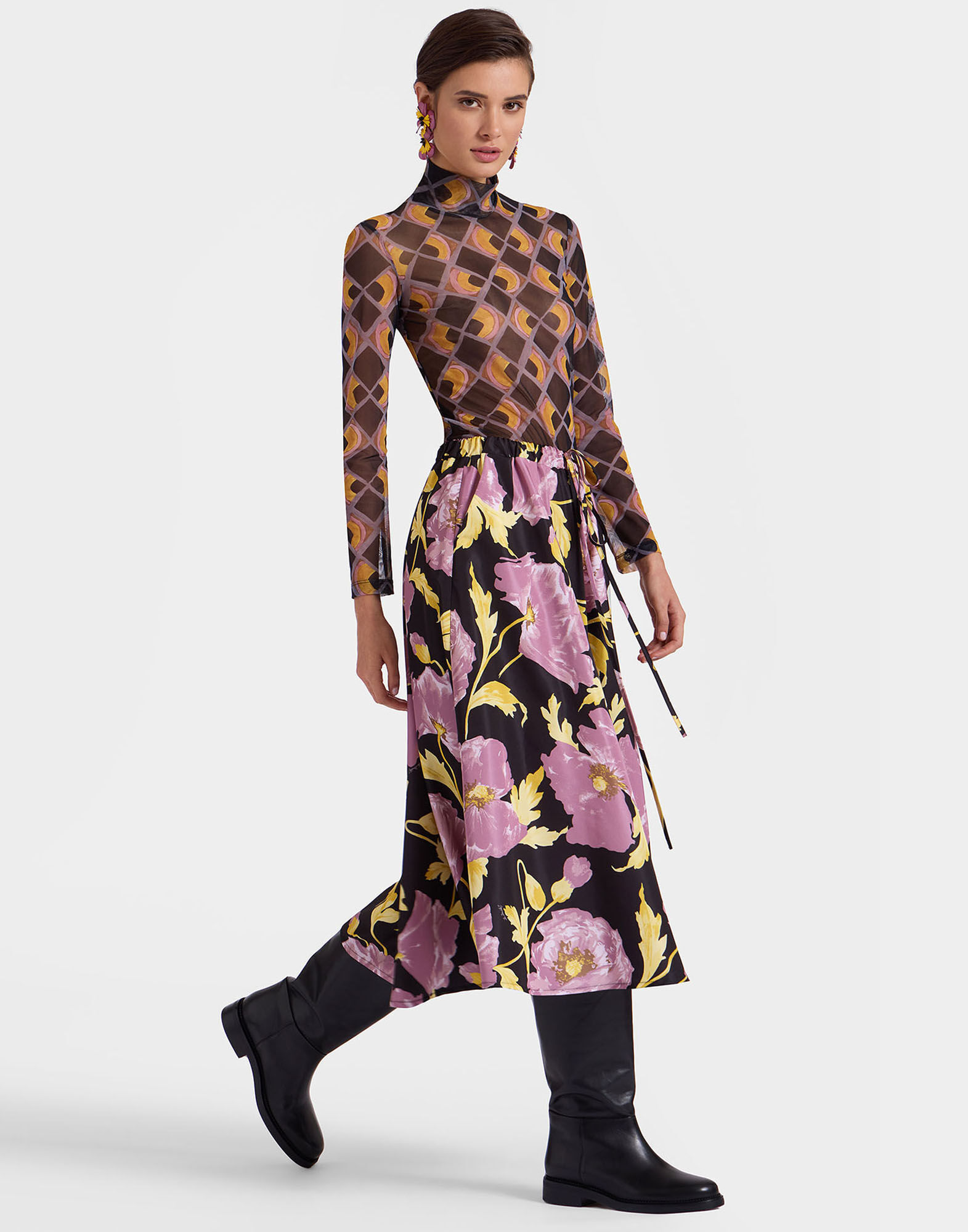 La DoubleJ Drawstring Skirt Sylph Black SKI0098FAI004SYL01BL01