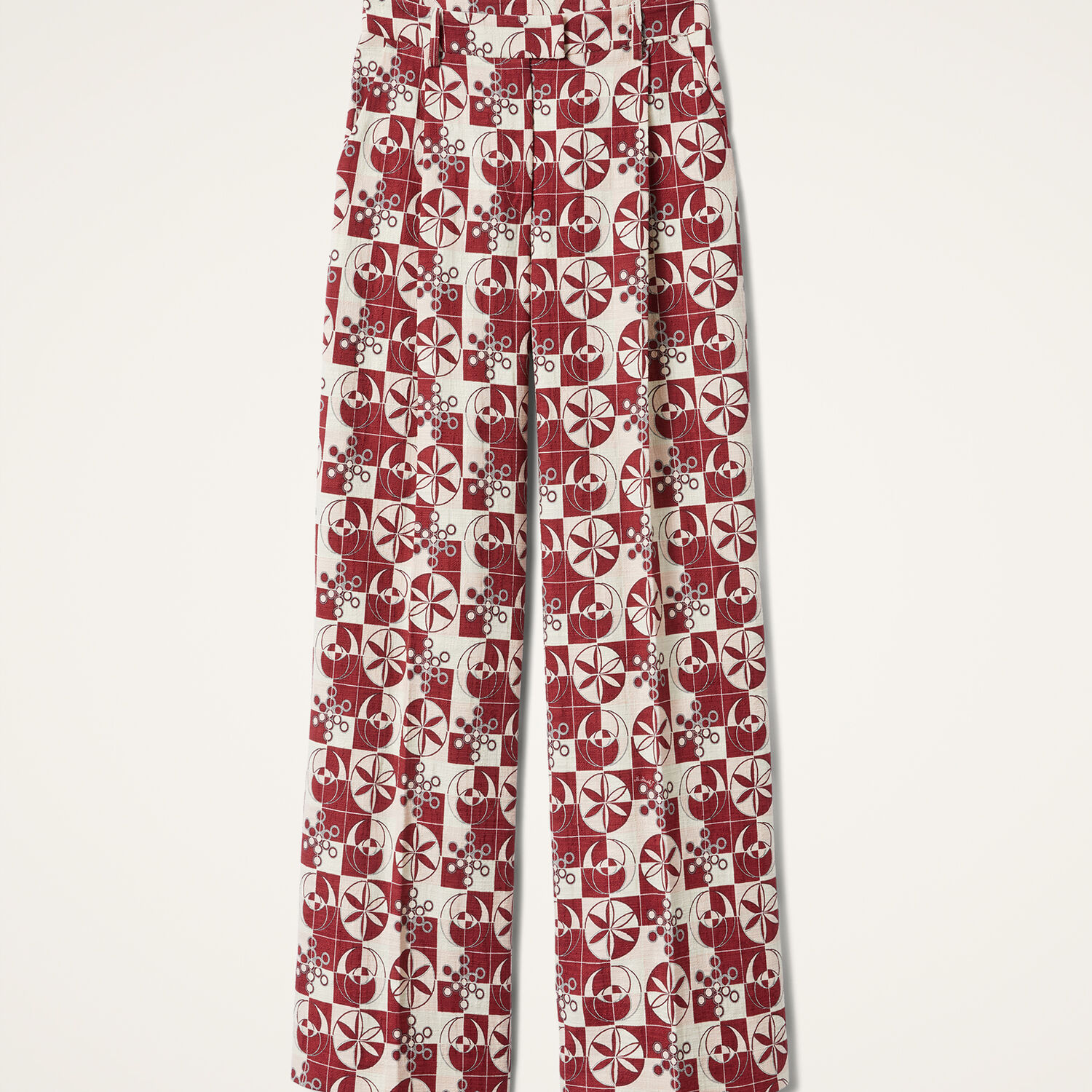Shop La Doublej Loose Pants In Eclipse Burgundy