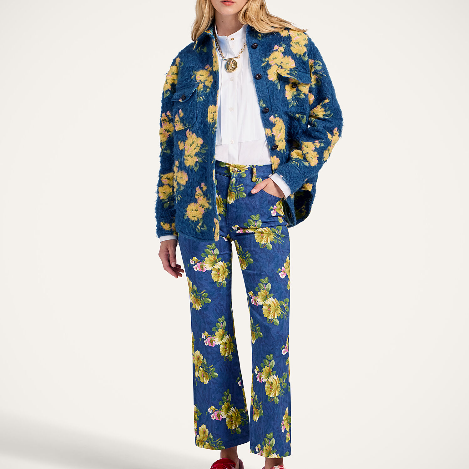  La Doublej Outerwear Women - Better Than Your Boyfriend's Jacket Riptide Navy L 30% Cotton 21% Recycled Polyester 20% Polyester 13% Wool 13% Acrilyc 