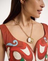 La DoubleJ Transformation Charm Necklace La DoubleJ Transformation Charm Necklace 24k Gold Plate & Howlite NEC0025BRA003HOW01YE05