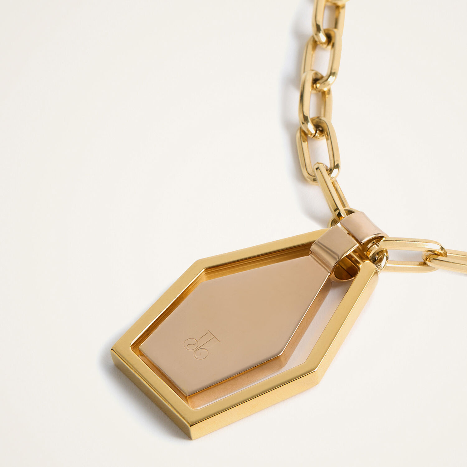 La Doublej Swinging Portal Necklace In Gold