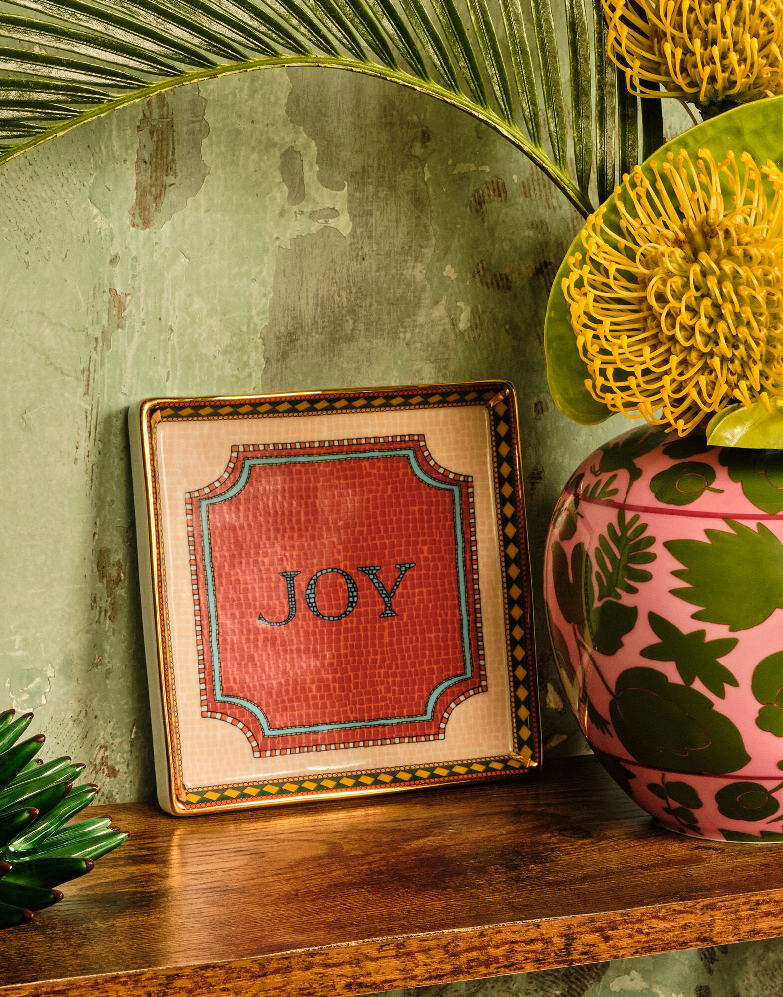 La DoubleJ Mini Tray Joy Coral TRI0011CER001JOY01RE03