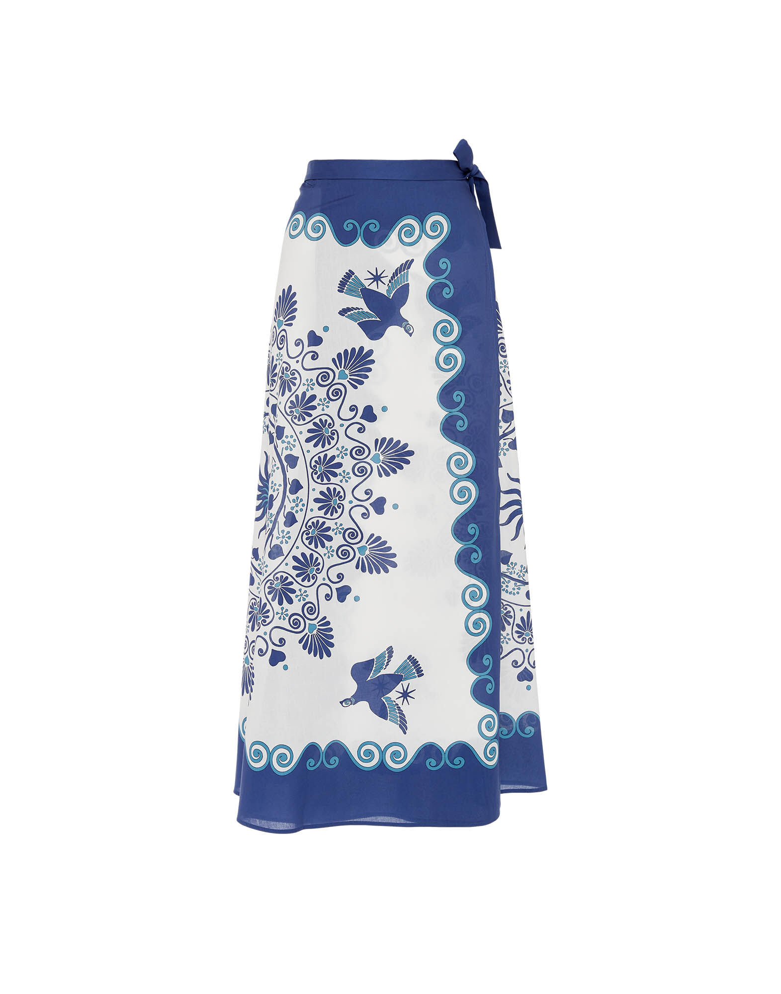 La DoubleJ Flipper Skirt Olympus Plac&eacute;e Cream SKI0122COT056OLY01WH03