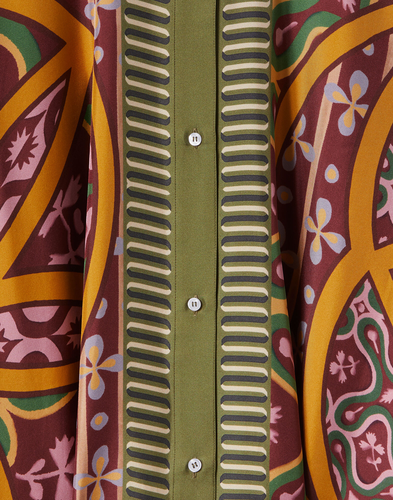 La DoubleJ Foulard Shirt Eclipse Plac&eacute;e Yellow SHI0059SIL006ECL05YE02