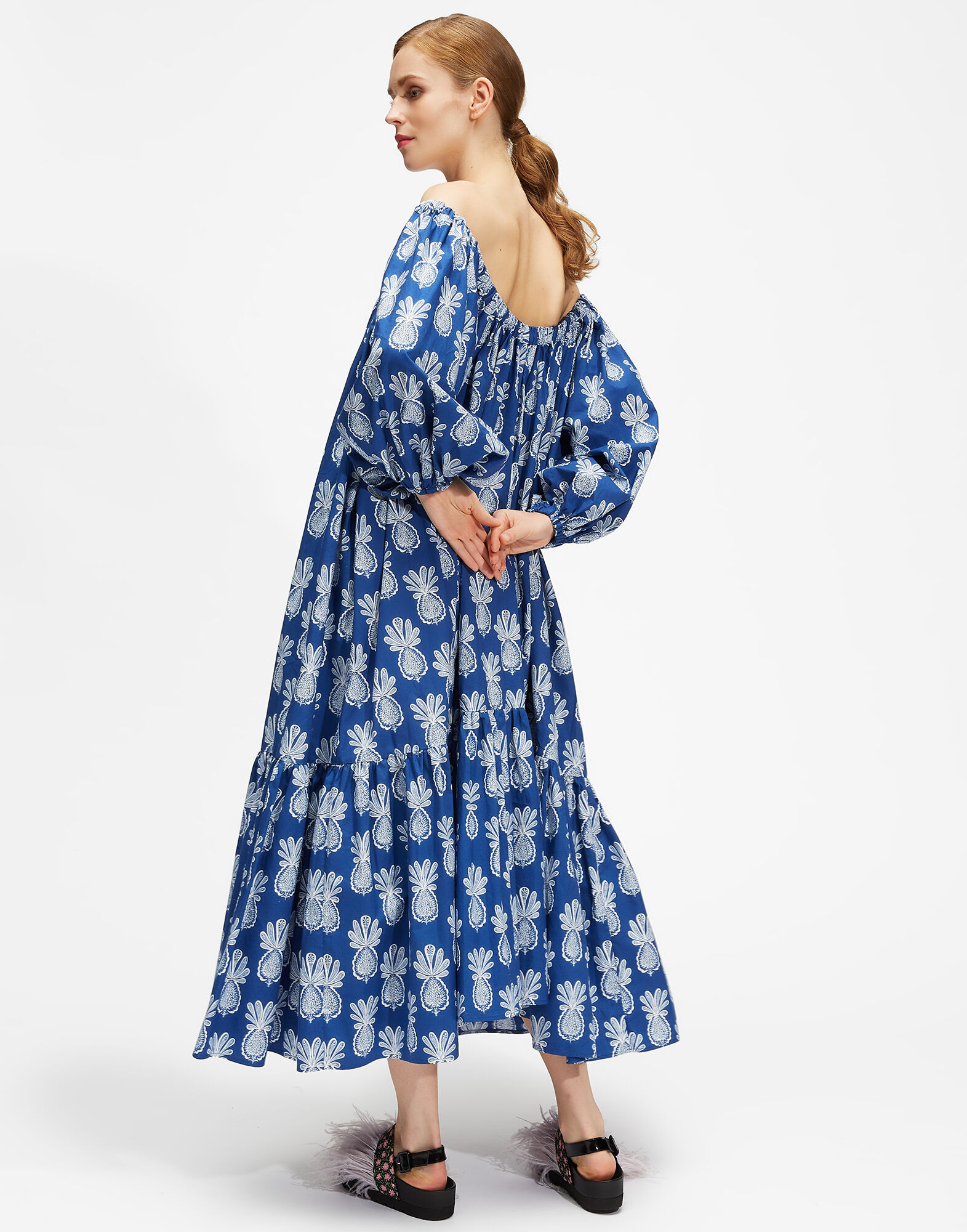 LaDoubleJ Paloma Dress Pineapple Blu DRE0145COT001PNP0004