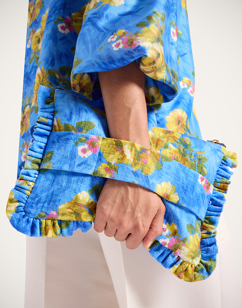 La DoubleJ Hand Pochette La DoubleJ Hand Pochette Riptide Light Blue BAG0059COT005RIP01BU01