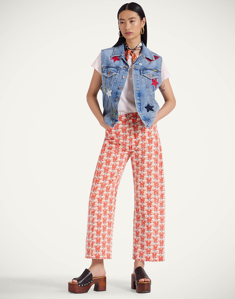 La DoubleJ The Half Pipe Jeans La DoubleJ The Half Pipe Jeans Pull My Petaltail Orange TRO0169DEN012PET03OR02