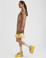 La DoubleJ Mini Swing Dress &#40;With Feathers&#41;  DRE0397SIL001TRG0002