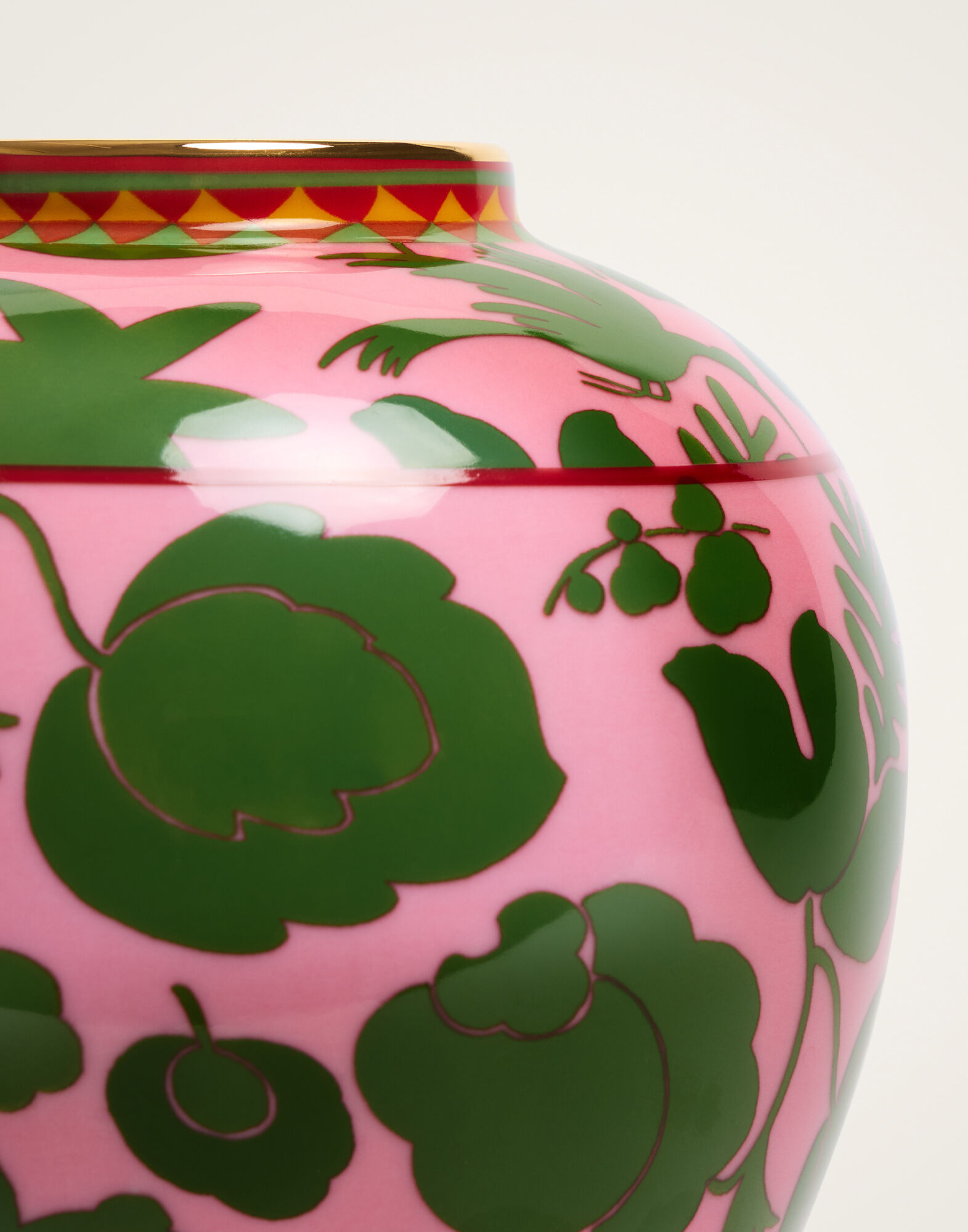 La DoubleJ Small Bubble Vase Wildbird Pink VAS0022CER001CER16PI01