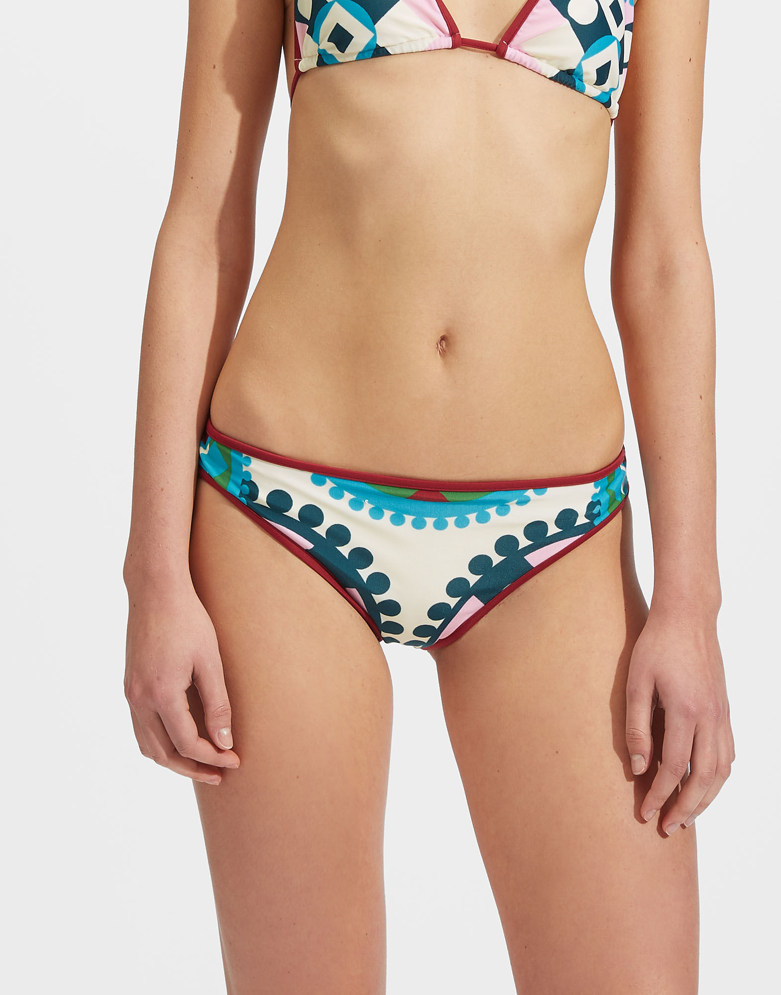 La DoubleJ Bikini Bottom Ruote Plac&eacute;e SWI0033LYC003RUO0007