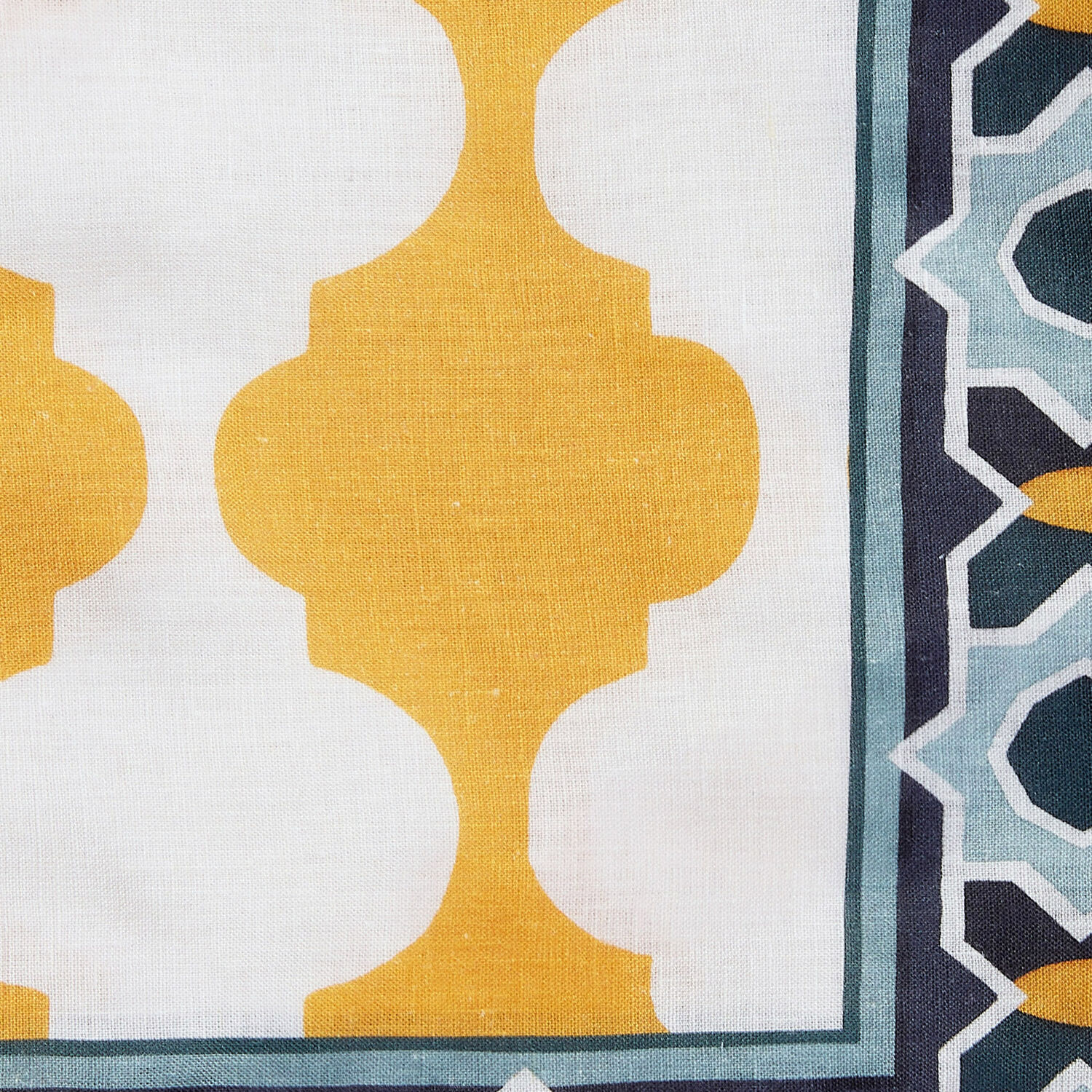 La Doublej Plaza Large Linen Tablecloth In Plaza Yellow