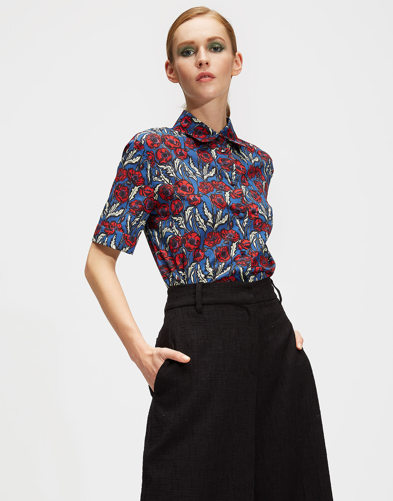 LaDoubleJ Clerk Shirt Blooms SHI0020COT003PFI0002