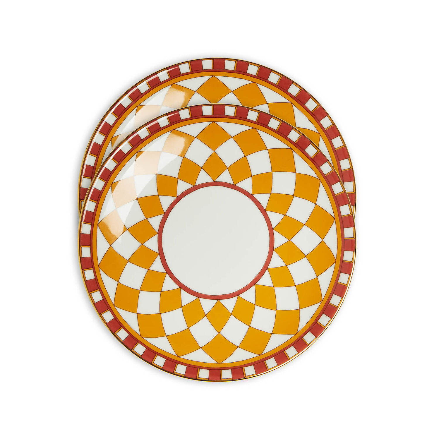 LA DOUBLEJ SIDE PLATES SET OF 2 