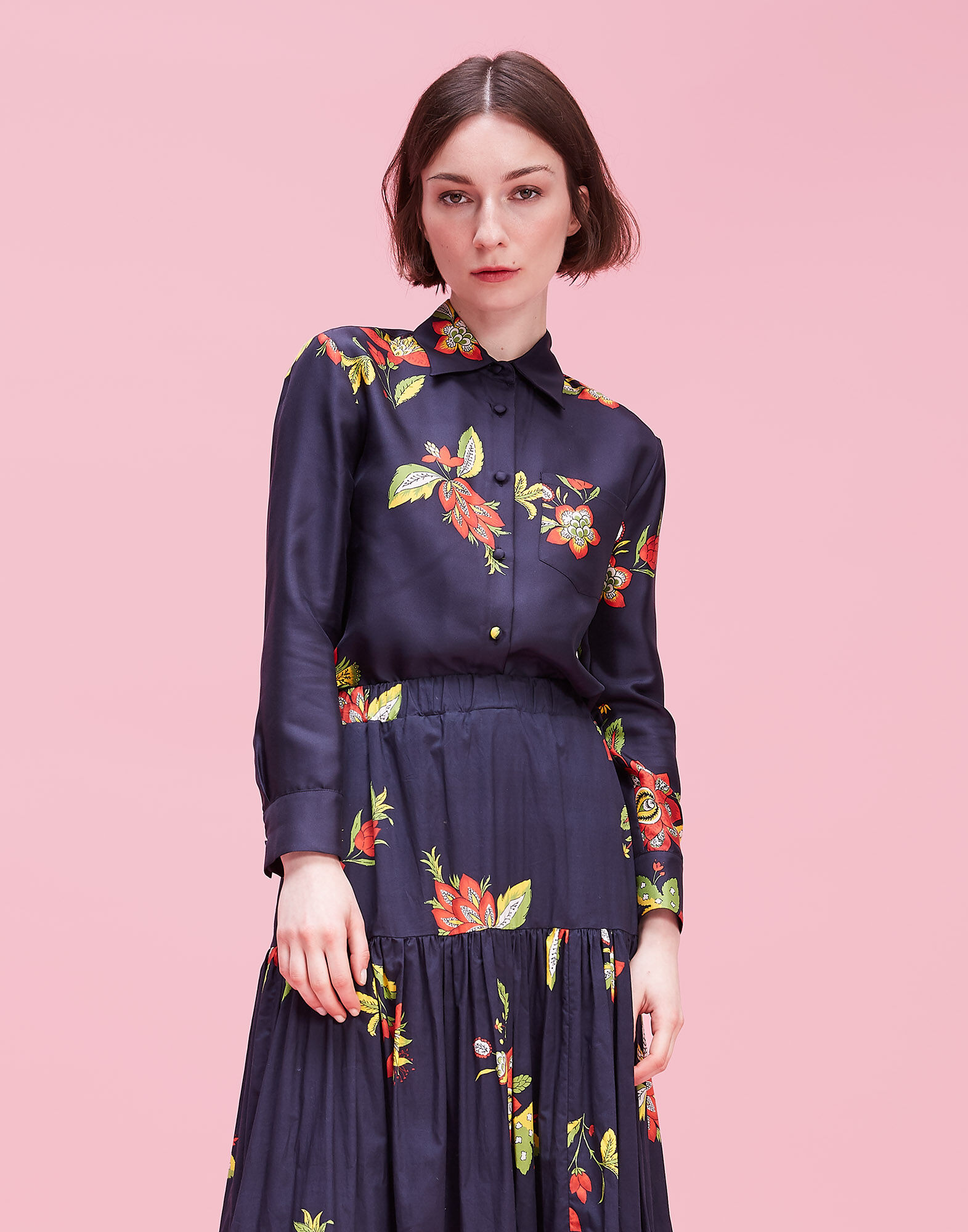 LaDoubleJ Boy Shirt Space Flower SHI0001SIL001SPA0001