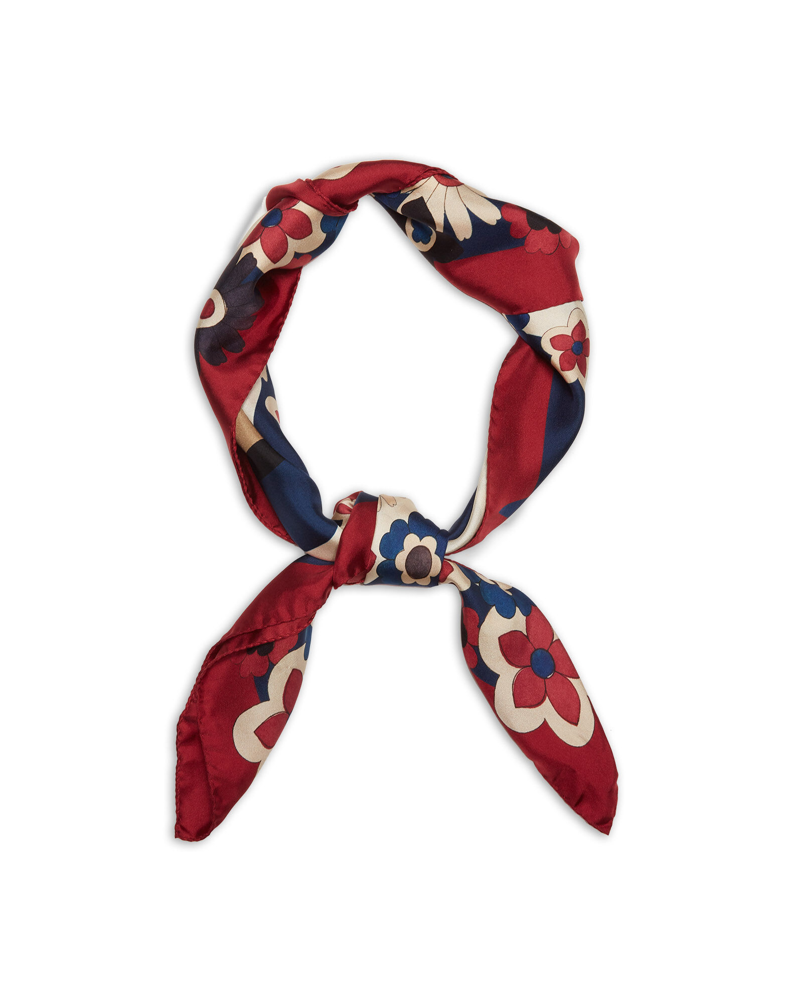 La DoubleJ Beat Flowers Foulard (90X90) Beat Flower SCA0038SIL013BEA0001