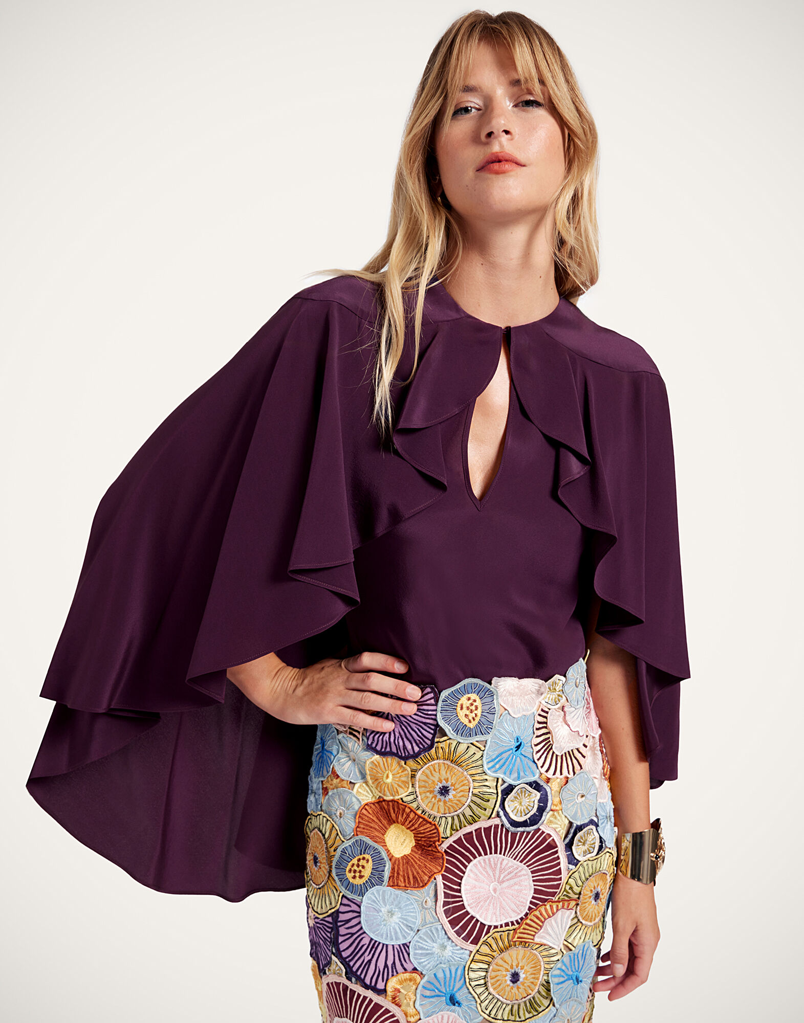 La DoubleJ Magic Top Solid Burgundy TOP0162CRE001SOLIDRE07