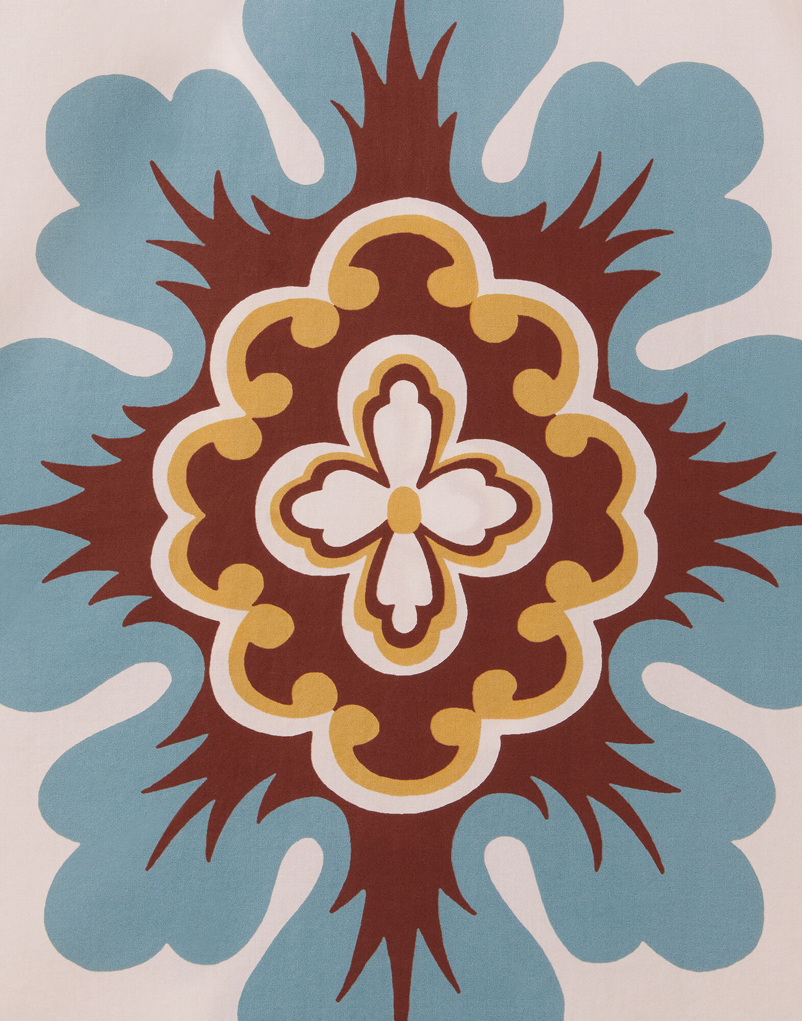 La DoubleJ Artemis Dress Palazzo Plac&eacute;e Chocolate DRE0201COT015PAL08BR07