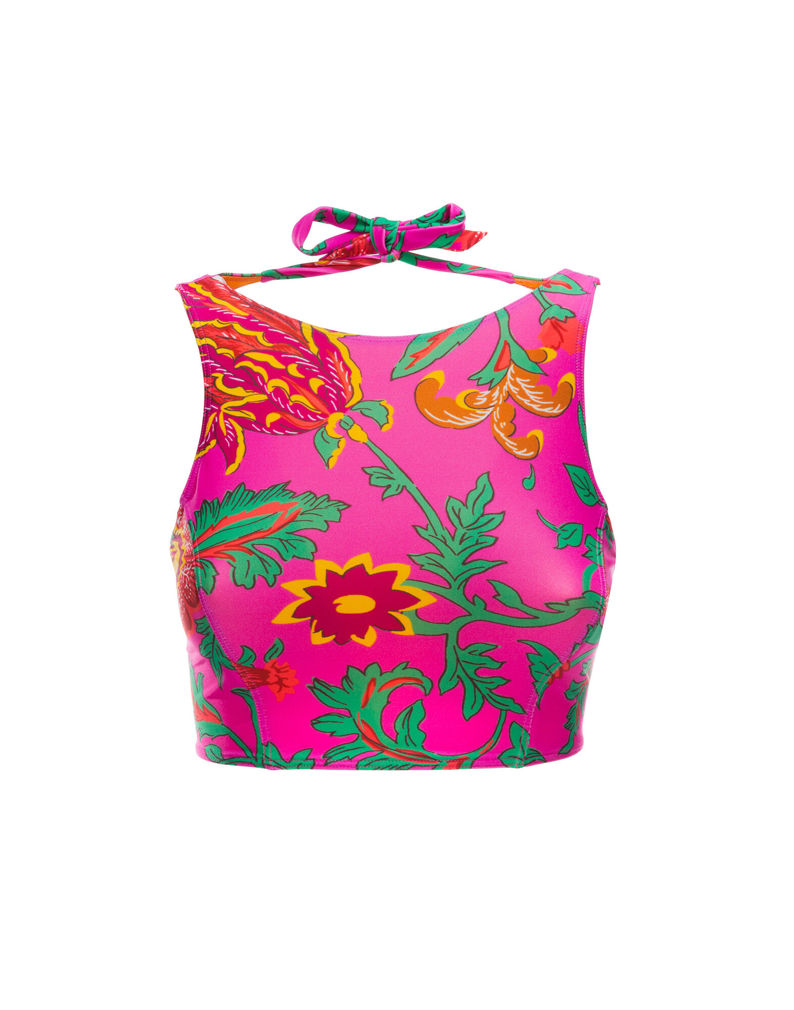 LaDoubleJ Swim Halter Dragon Flower Fucsia SWI0007LYC001DRA0004
