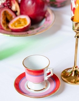 La DoubleJ Espresso Cup & Saucer Set of 2 La DoubleJ Espresso Cup & Saucer Set of 2 Rainbow Rosa DIS0007CER001RAI0006
