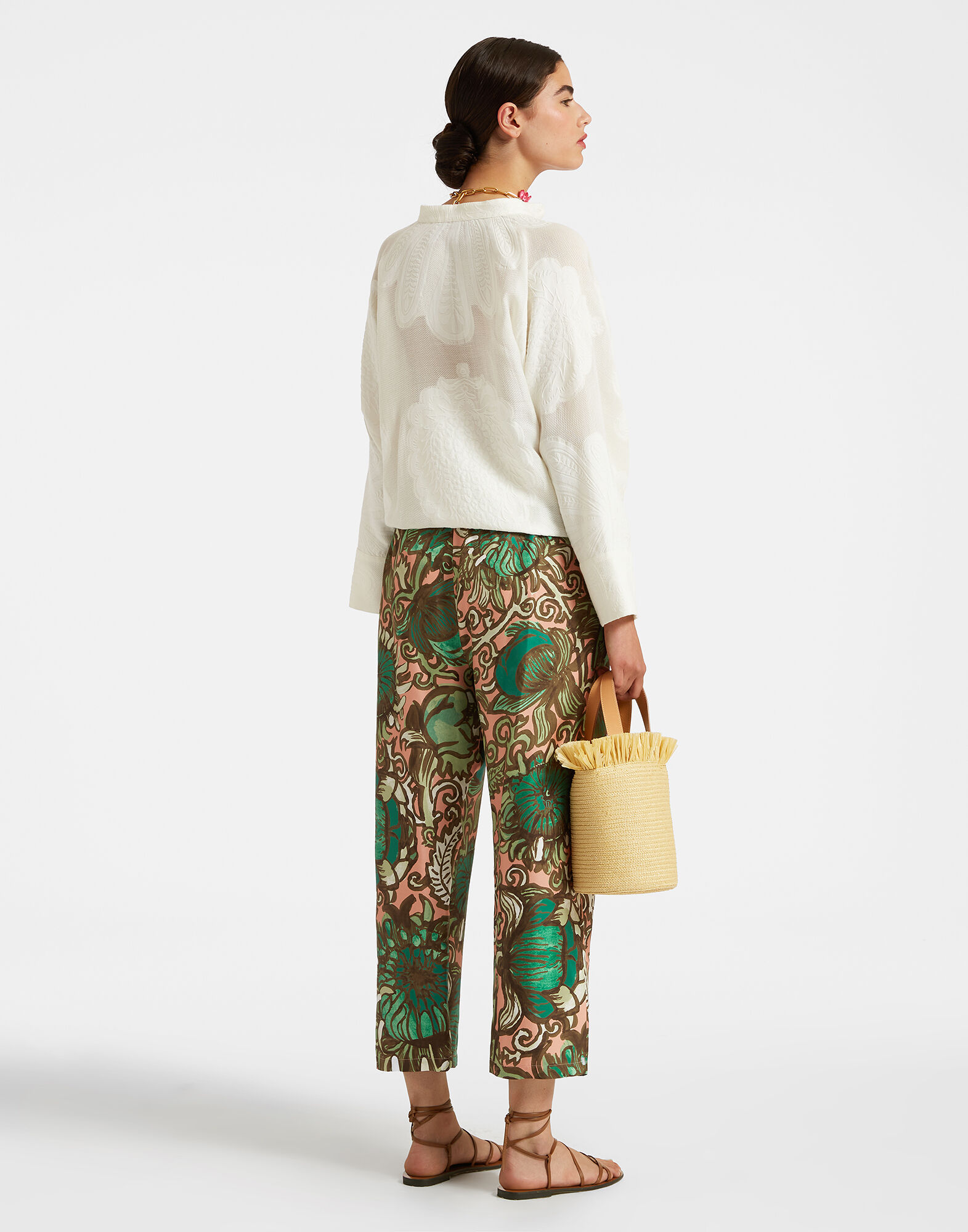 La DoubleJ Drawstring Pants Anemone Pink TRO0053SIL001ANE02GR05