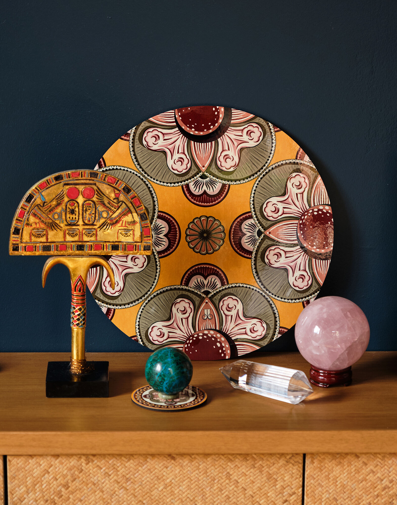 La DoubleJ Disk Placemats Set Of 2 Nucleus Saffron PMT0032CRK001NUC15YE09