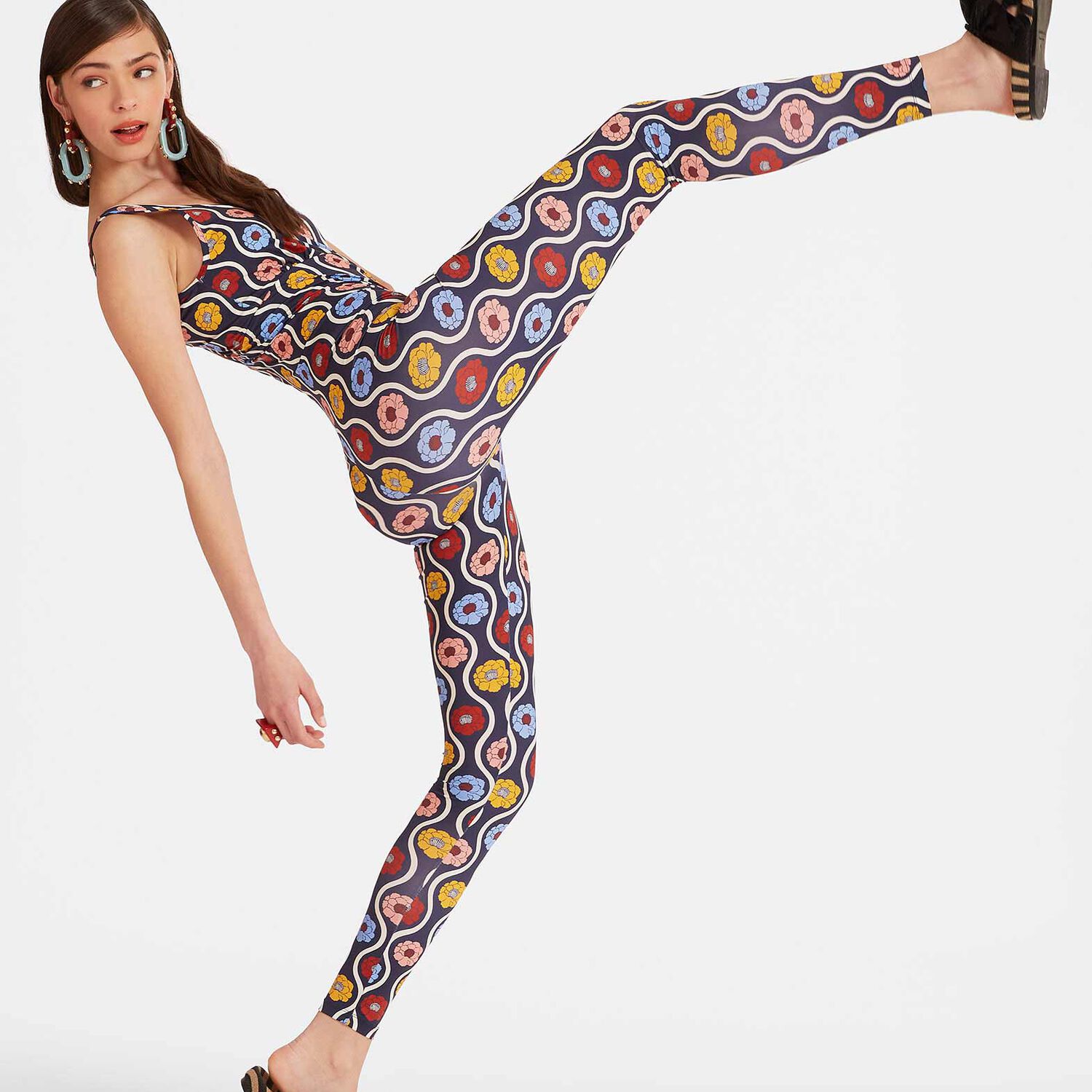 La Doublej Jazzercize Suit In Whitsun Mini Blue