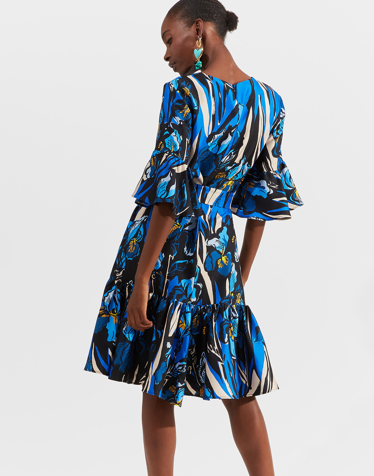 LaDoubleJ Short Curly Swing Dress Iris DRE0200SIL001IRI0001