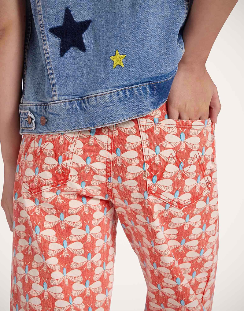 La DoubleJ The Half Pipe Jeans La DoubleJ The Half Pipe Jeans Pull My Petaltail Orange TRO0169DEN012PET03OR02