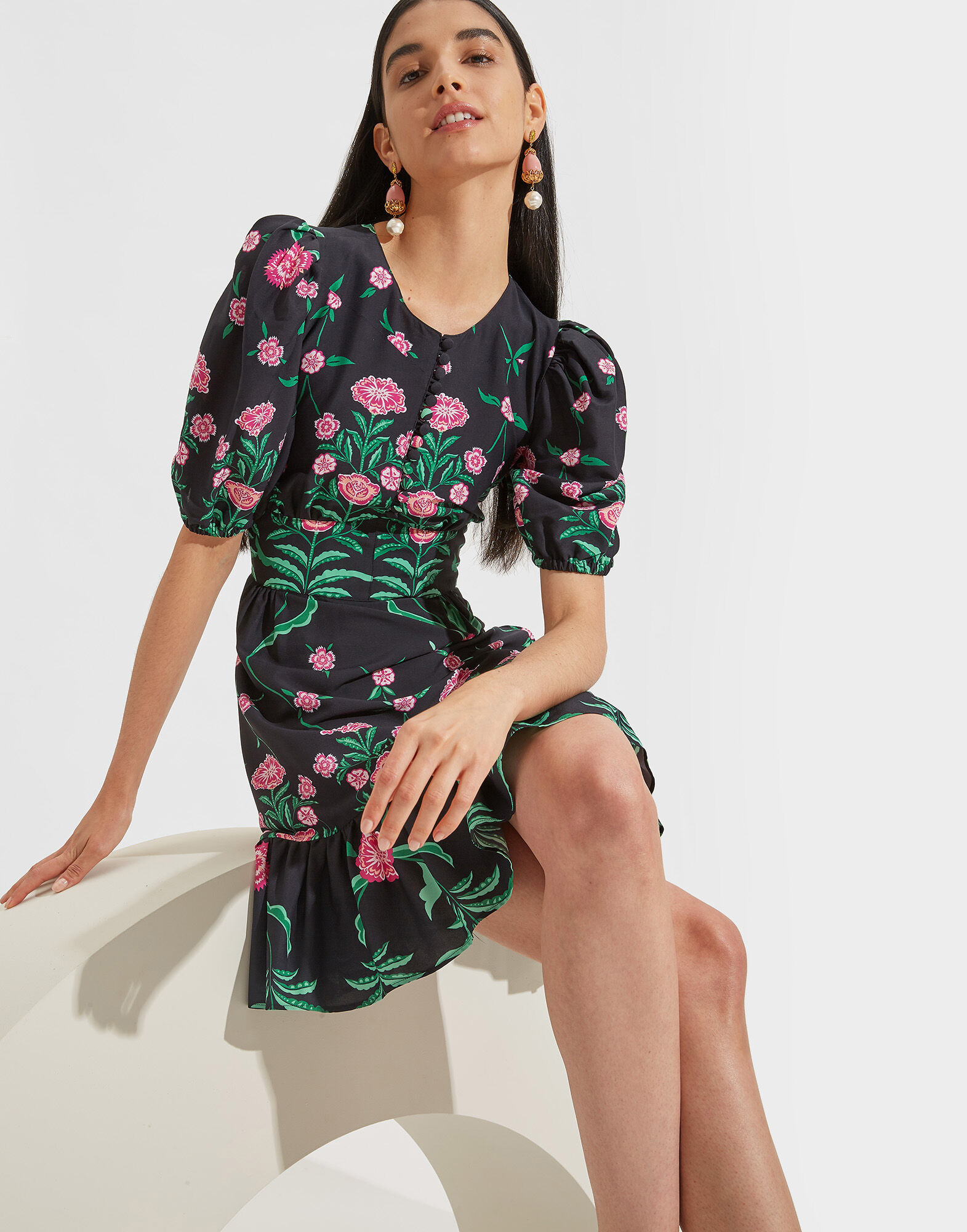 LaDoubleJ Coquette Dress Rosa DRE0249VIS001RSA0001