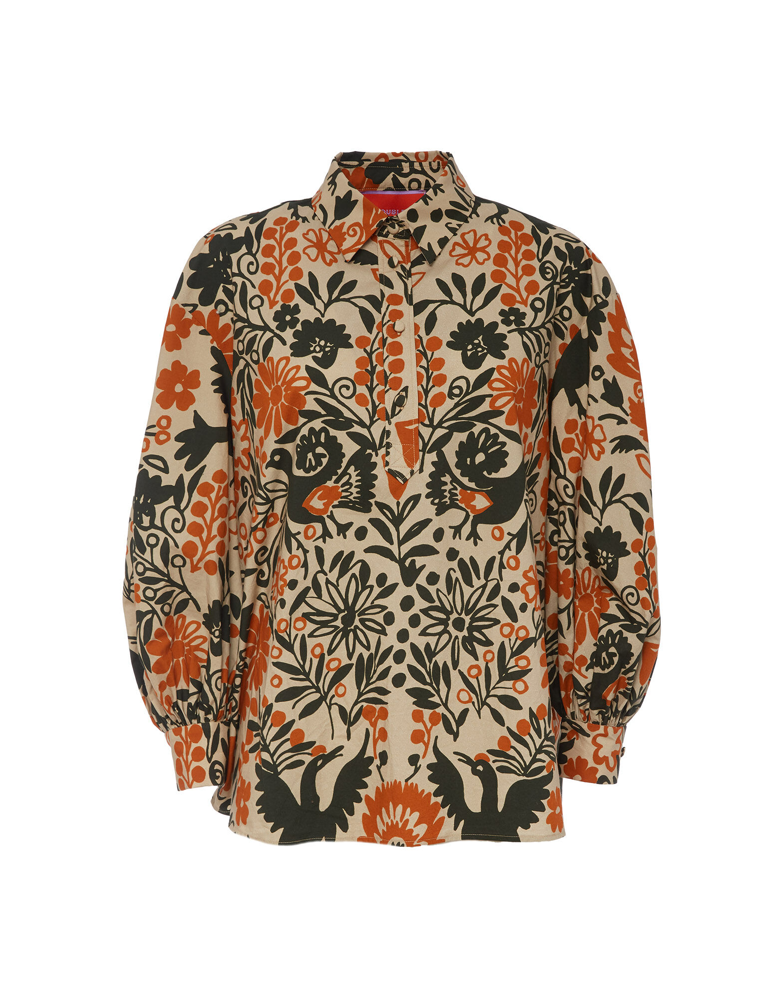 La DoubleJ Poet Shirt Forest SHI0055COT001FOR0001