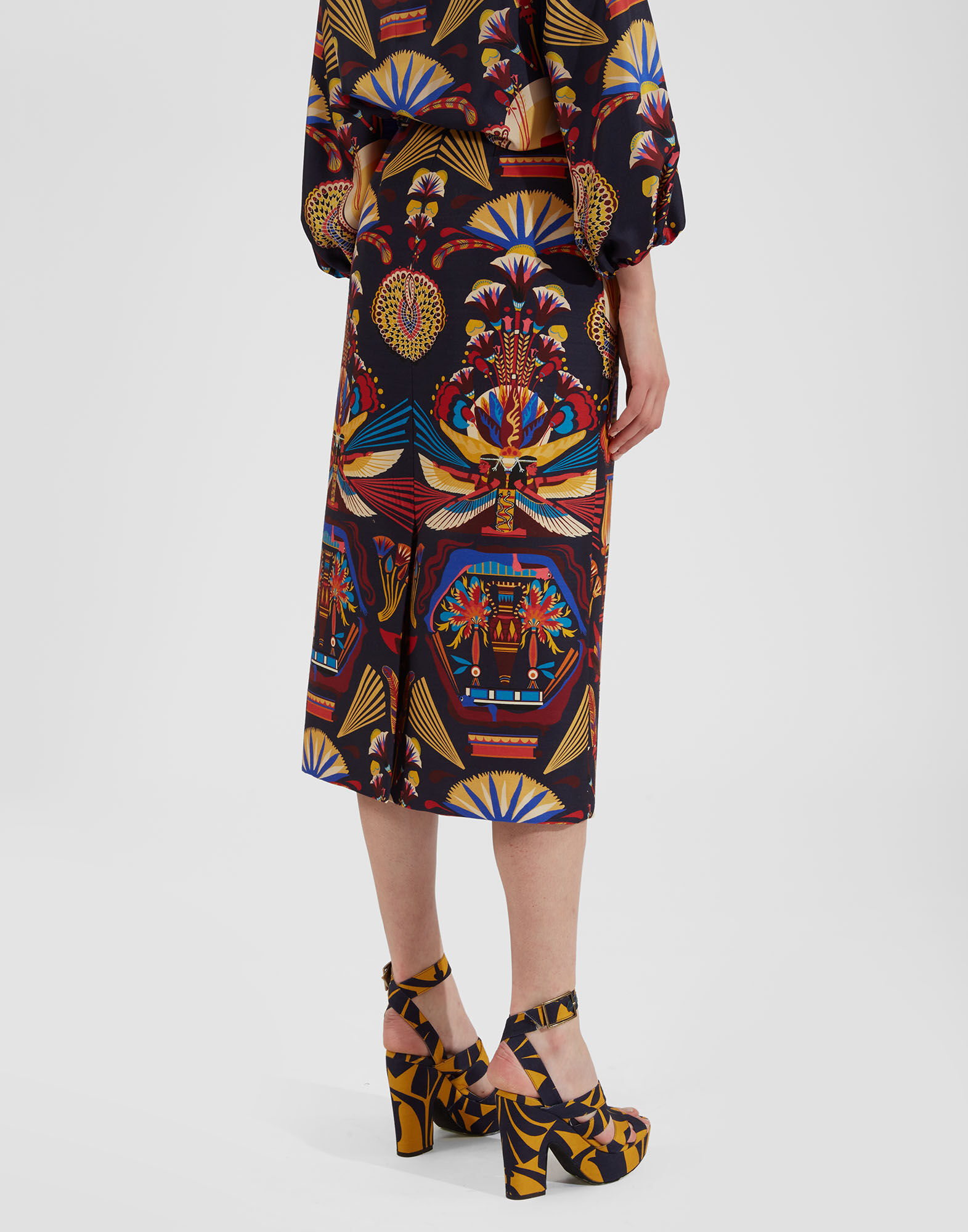 La DoubleJ Pencil Skirt Nephthys Navy SKI0011CAD001NEP01BU06