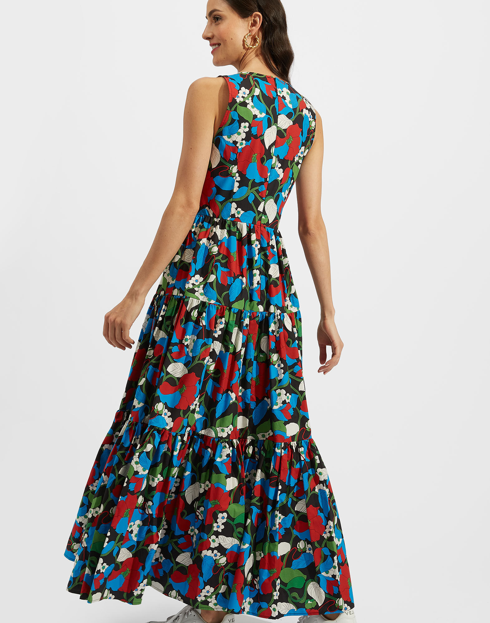 La DoubleJ Sleeveless Big Dress Vines Black DRE0185COT001VIN0004