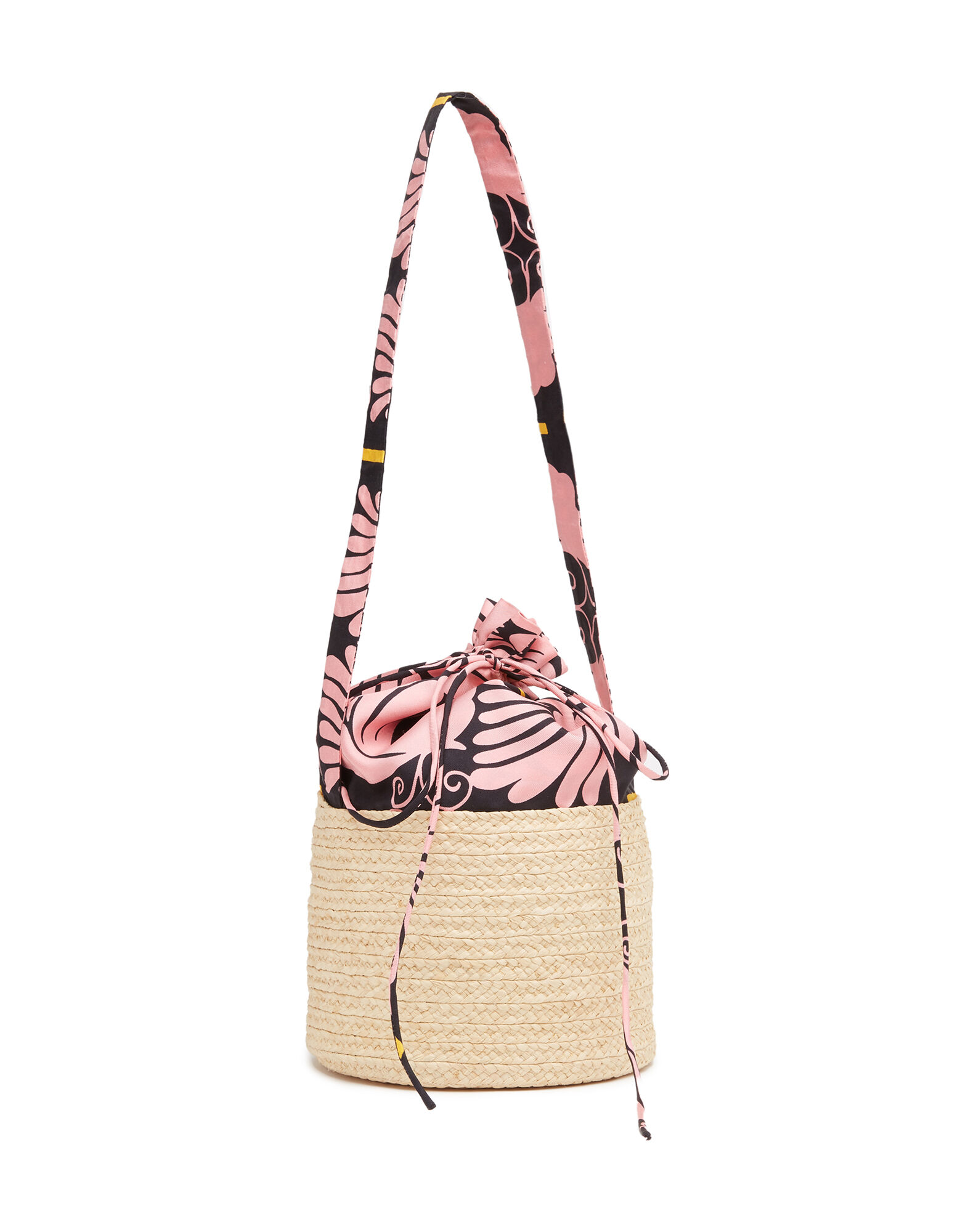 La DoubleJ 24/7 Raffia Pouch Ali Rosa BAG0035SIL006WIG0005
